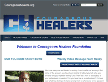 Tablet Screenshot of courageoushealers.org